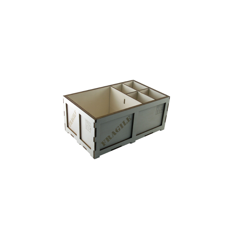Shipping Box' Bar Caddy Beech Wood Shipping Box' Bar Caddy Beech Wood
