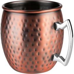 Taza Moscow Mule de Cobre | Jarra Artesanal para Cócteles Fríos