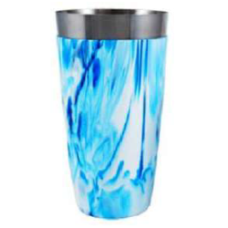 Shaker White & Blue Vinyl 28oz