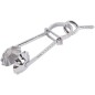 Towel Clip Metal Silver