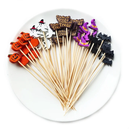 Halloween Disposable Bamboo Mix 100pcs