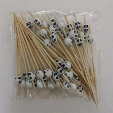 Palillos de Bambú Calavera (100uds)