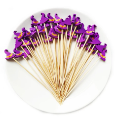 Palillos Bambú Sombrero Bruja Halloween 100uds
