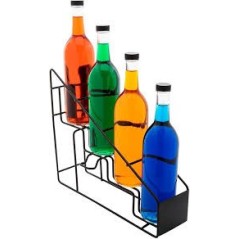 Expositor de Botellas 4 Niveles – Acero