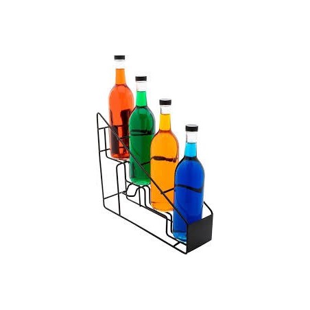 Présentoir à Bouteilles 4 Niveaux – Acier