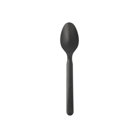 Black CPLA Spoons 16 cm (1000 Units) | Compostable