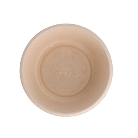 Bols 'BIONIC' 600 ml Ø 15x5,5 cm Bagasse Naturelle (400 Unités) Compostables