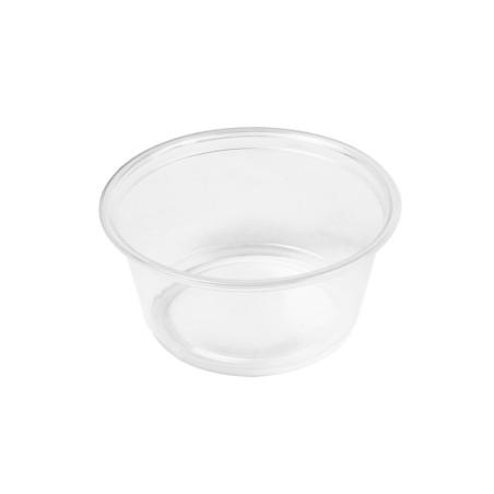 Petits Récipients Micro-ondables 100 ml Ø7,4x3,5 cm Transparent PP (2500 Unités)