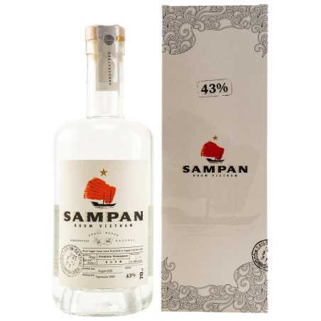 Sampan Rhum Vietnam 43% | Ron Artesanal