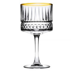Verre Elysia Gold 500ml | Bord Doré Élégant
