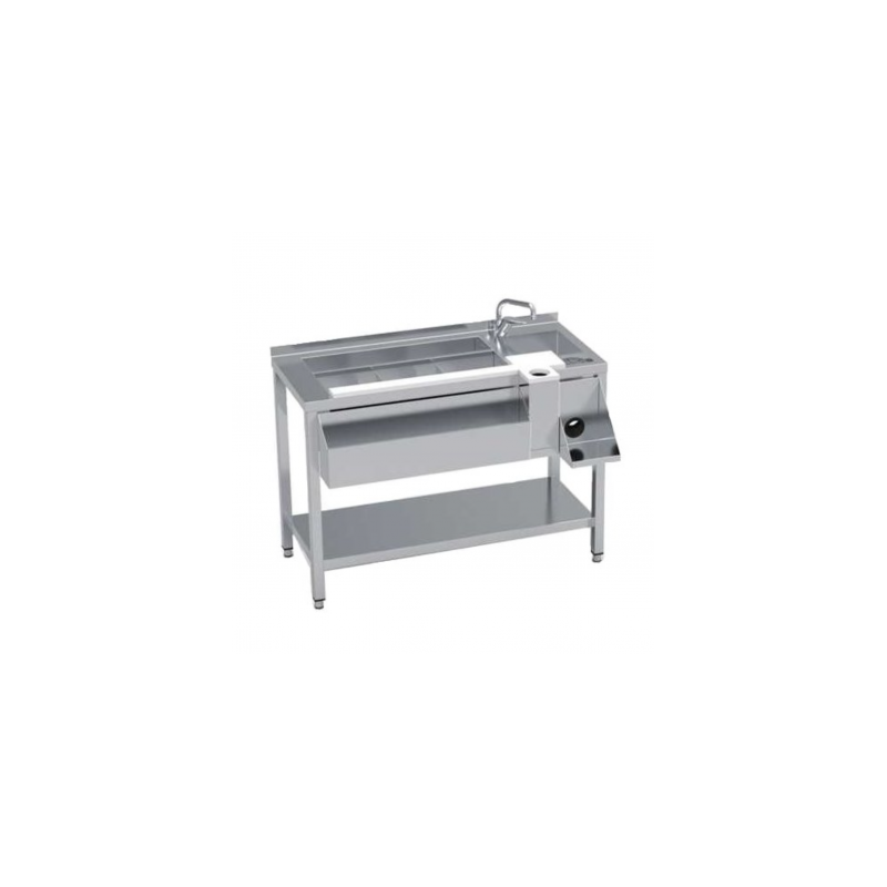 Mesa de Coctelería PBC 120 - Estación Profesional con Fregadero y Estante Mesa de Coctelería PBC 120 - Estación Profesional con Fregadero y Estante