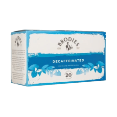 Té Brodies Descafeinado 20 Bolsitas – Sabor Suave Sin Cafeína