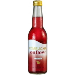 Kombucha Onflow Cereza 33cl | Té Fermentado Orgánico