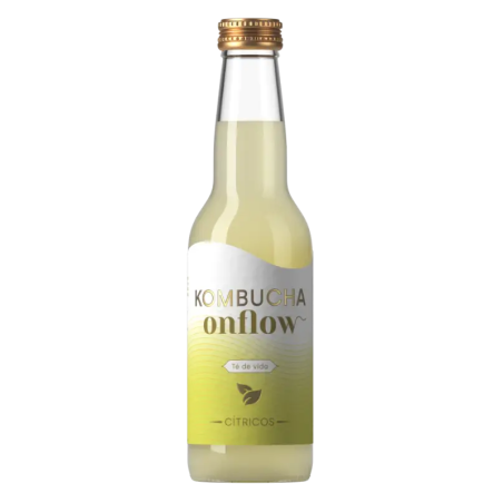 Onflow Citrus Kombucha 33cl | Organic Citrus Probiotic