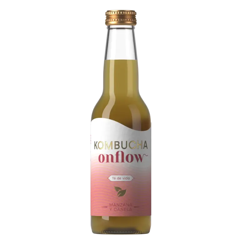 Kombucha Onflow Manzana y Canela 33cl Kombucha Onflow Manzana y Canela 33cl