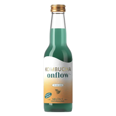 Kombucha Onflow Melón y Espirulina 33cl | Refresco con Superalimentos
