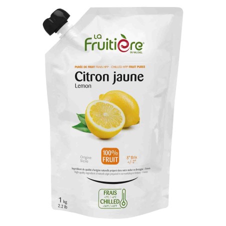 Purée de Citron Jaune Frais La Fruitière 1kg | PBC Market