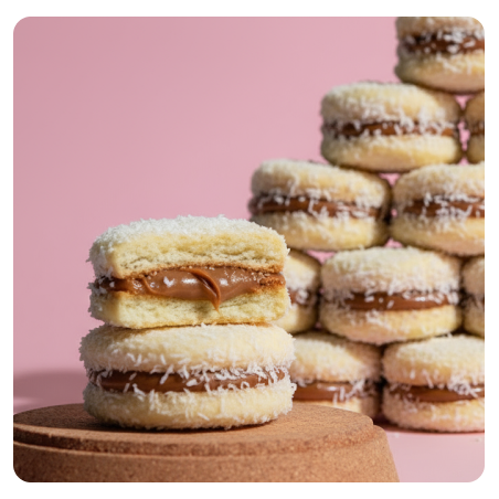 Alfajor Montana de Maicena – Receta Tradicional con Coco Rallado