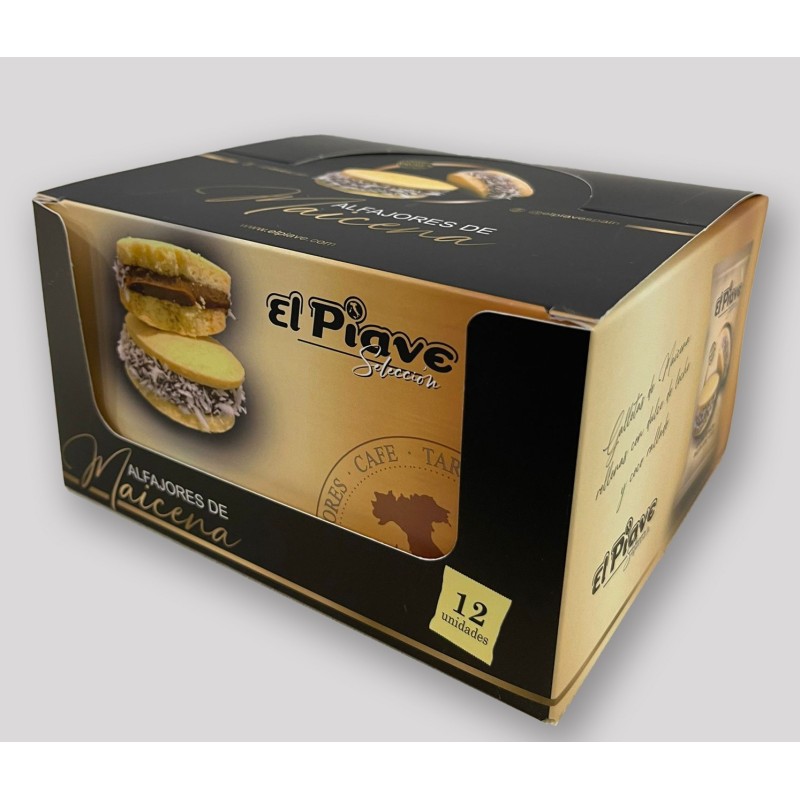 El Piave Selection Cornstarch Alfajores (Maicena) – Box of 12 Units