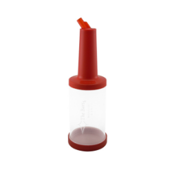 Container Juice 1l Red transp.