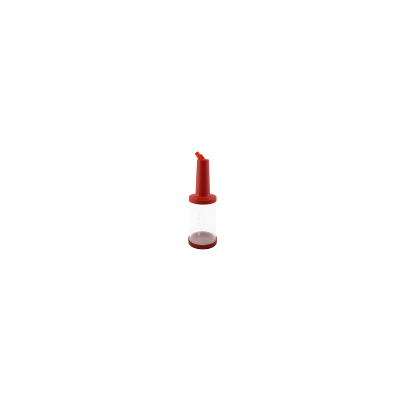 Juice Container 1L Red Transparent