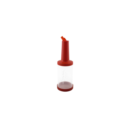 Juice Container 1L Red Transparent