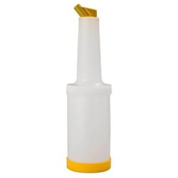Contenedor Zumo 1L Amarillo | Botella de Servicio Profesional