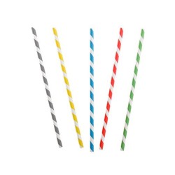 Pailles Papier Couleurs 250 pièces