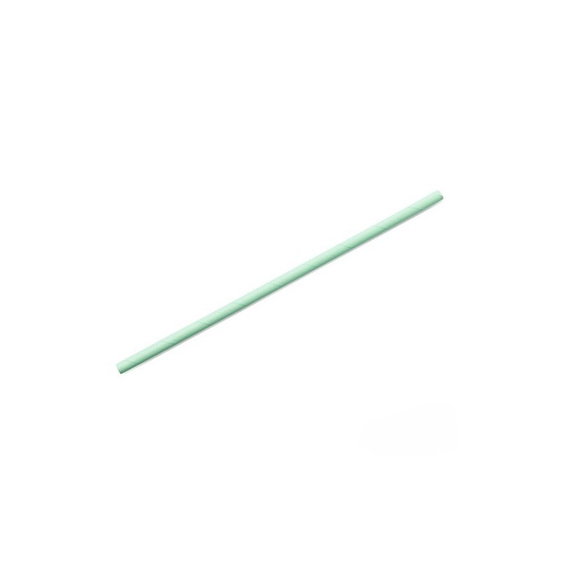 Pailles en Papier Vertes 6x197mm (500 unités)