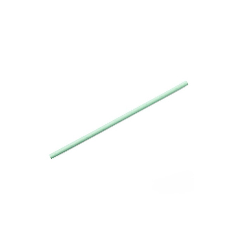 Paper straws Green 6x197mm 500pcs