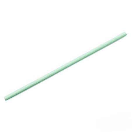 Paper straws Green 6x197mm 500pcs