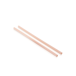 23cm Copper Straws | Pack of 12 Reusable Metal Straws