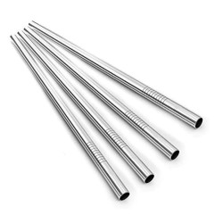 Square Straw St. Steel 23cm