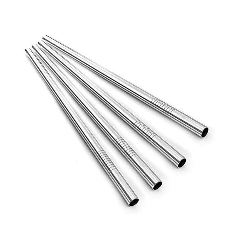 Square Straw St. Steel 23cm