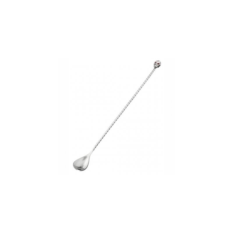 Cuchara de Bar 'Skull Head' Plata 30cm