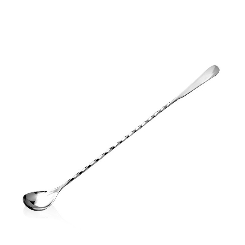 Bar Spoon Hoffman Spiraled Silver 45cm