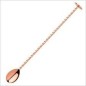 Bar Spoon Flat Top Spiraled Copper 28cm