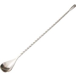 Bar Spoon Tear Drop Spiraled St. Steel 30cm