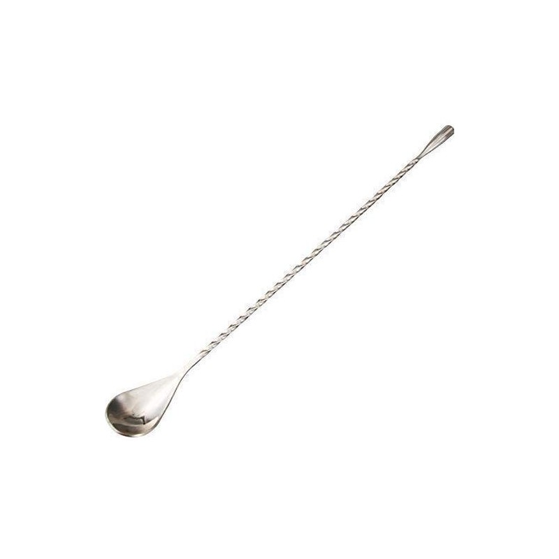 Bar Spoon Tear Drop Spiraled St. Steel 30cm