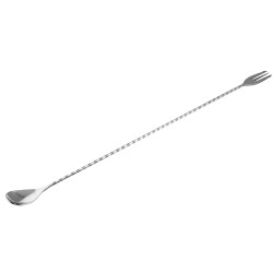 Bar Spoon Trident Spiraled Black Lux 30cm