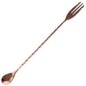 Cuchara Tridente de Bar Cobre Espiral 40 cm