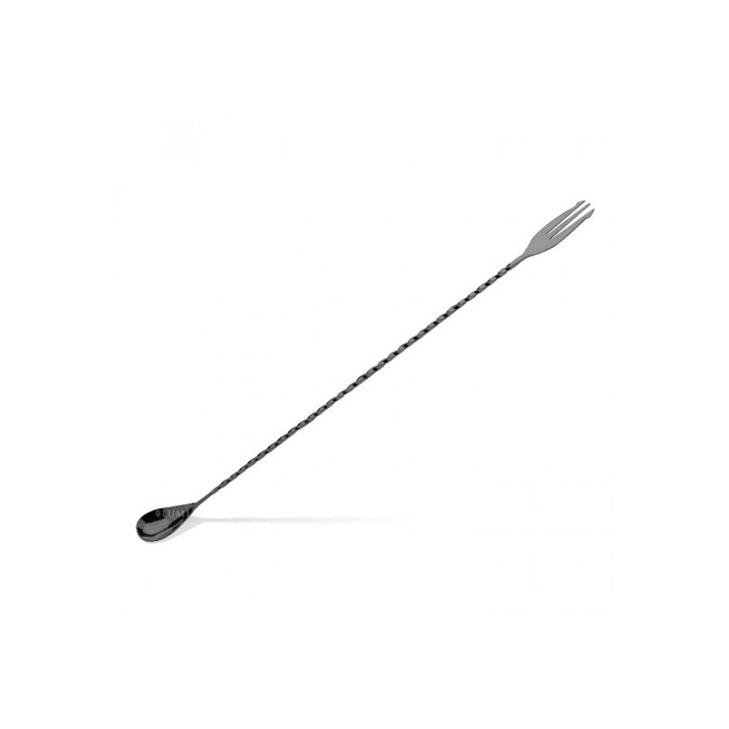 Bar Spoon Trident Spiraled Black Lux 50cm