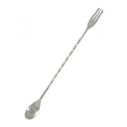 Bar Spoon Trident Half Spiraled Silver 30cm