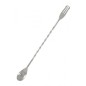 Bar Spoon Trident Half Spiraled Silver 30cm