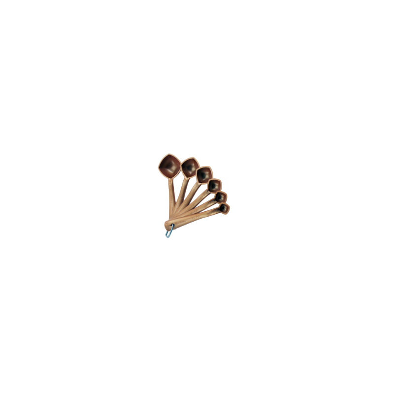 Ensemble de Cuillères Mesureuses 6 pièces Cuivrées Ensemble de Cuillères Mesureuses 6 pièces Cuivrées