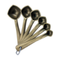 Set de Cucharas Medidoras 6 piezas Doradas