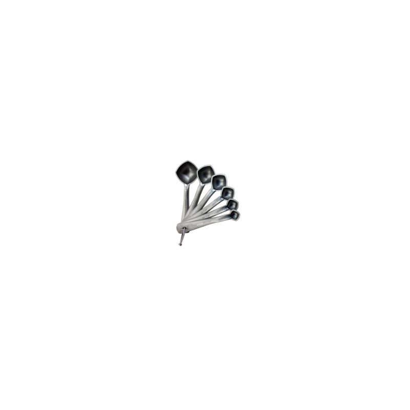 Ensemble de Cuillères Mesureuses 6 pièces PC Argentées Ensemble de Cuillères Mesureuses 6 pièces PC Argentées