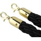 Black Rope with Golden Ends