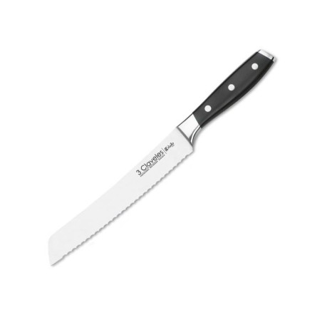 Cuchillo Pan 3Claveles Uniblock 20cm | Diseño Unificado